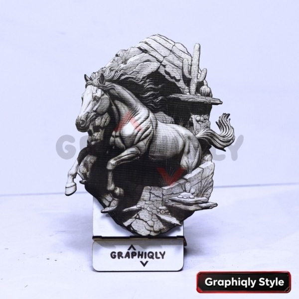 Desert Canyon Horse 3D Illusion Desert Canyon Horse 3D Illusion
