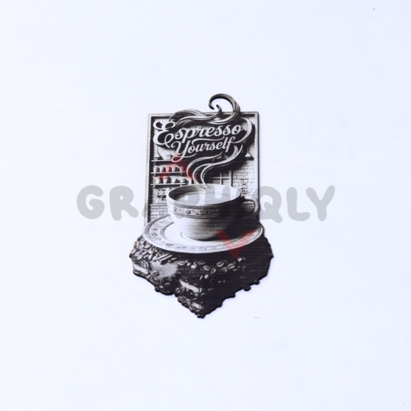 Espresso Yourself Coffee 3D Illusion Laser File - SVG, WWS, XCS, LBRN2