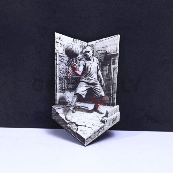 Street Basketball Dribble 3D Illusion Laser File - SVG, WWS, XCS, LBRN2