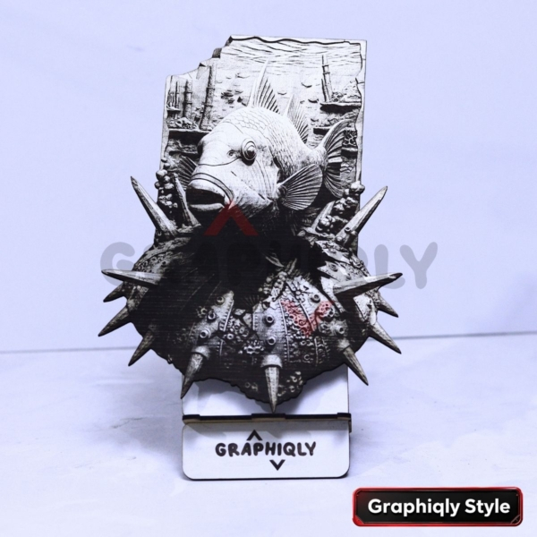 Spiked Puffer Fish 3d Illusion Spiked Puffer Fish 3d Illusion