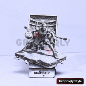 Basketball Triple Threat Stance 3D Illusion