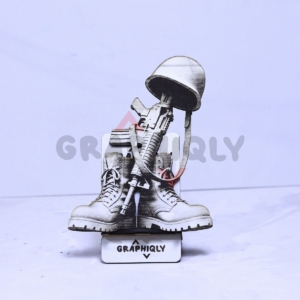 Military Fallen Soldier Memorial 3D Illusion