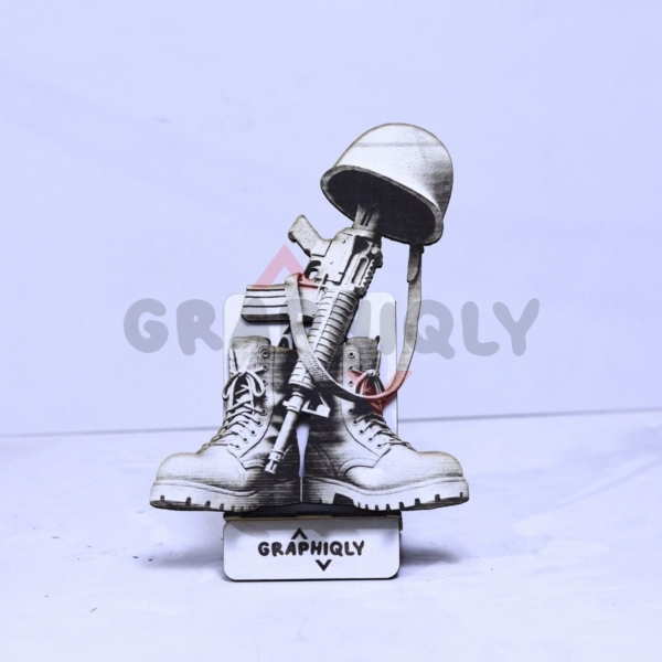 Military Fallen Soldier Memorial 3D Illusion Military Fallen Soldier Memorial 3D Illusion
