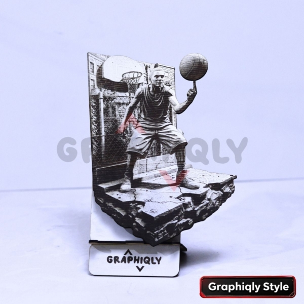 Basketball Ball Spin Mastery 3D Illusion