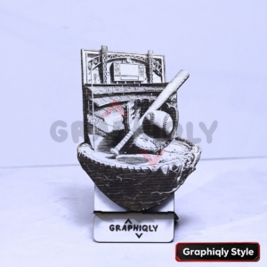Baseball Equipment Still Life 3D Illusion