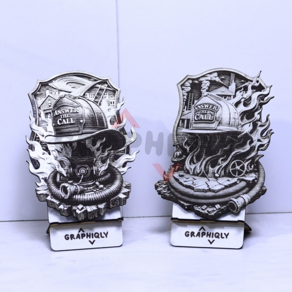 Answer the Call Firefighter Helmets 3D Illusion