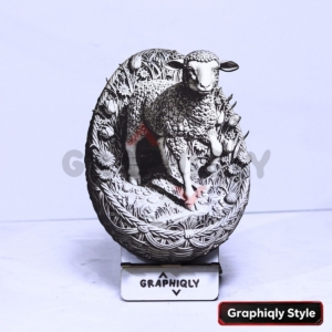 Easter Lamb Design 3D Illusion