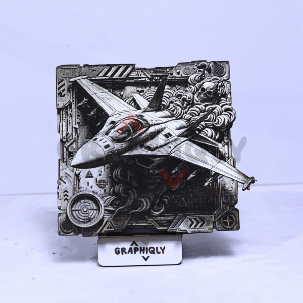 Modern Fighter Jet 3D illusion Modern Fighter Jet 3D illusion