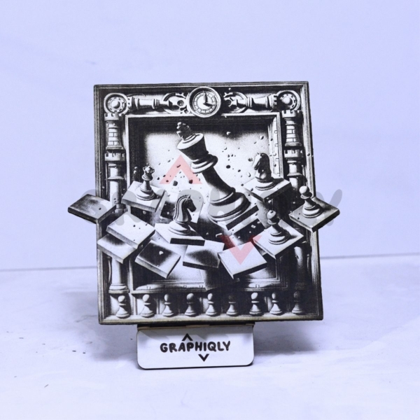 Shattered Checkmate 3D Illusion