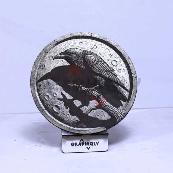Moonlit Raven 3D illusion