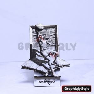 Basketball Layup Drive 3D Illusion