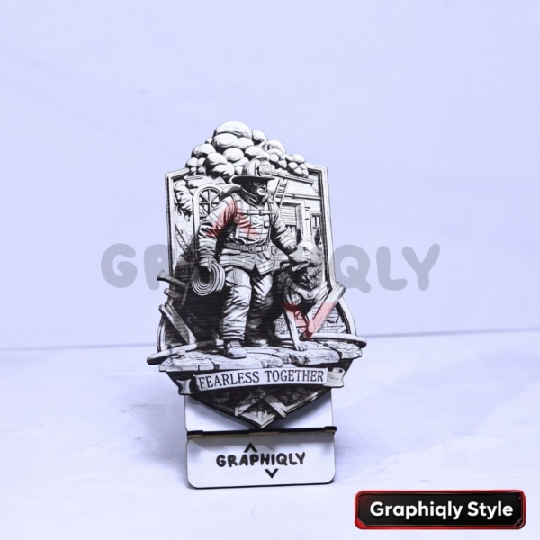 Fearless Together Firefighter 3D Illusion