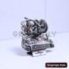 Wild and Free Dad Motorcycle 3D Illusion Laser File - SVG, WWS, XCS, LBRN2