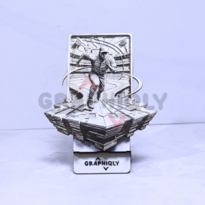 Baseball Base Runner Sprint 3D Illusion