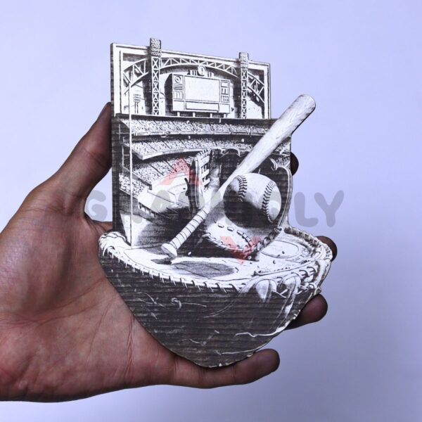 Baseball Equipment Still Life 3D Illusion