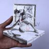 Basketball Defensive Stance 3D Illusion