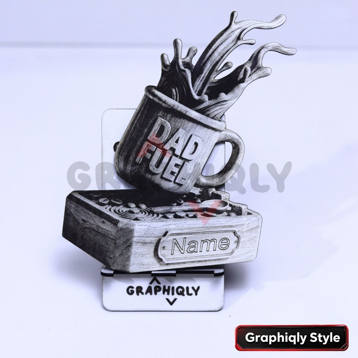 Dad Fuel Coffee Mug 3D Illusion