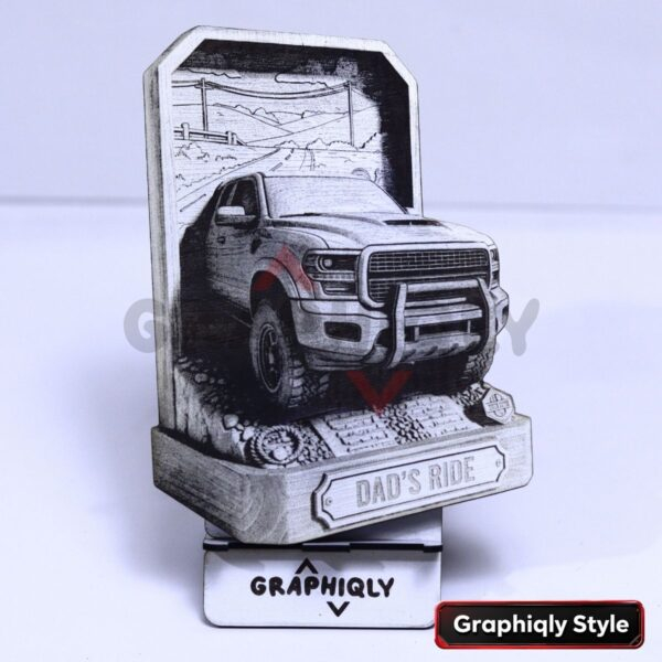 Dad's Ride Truck 3D Illusion