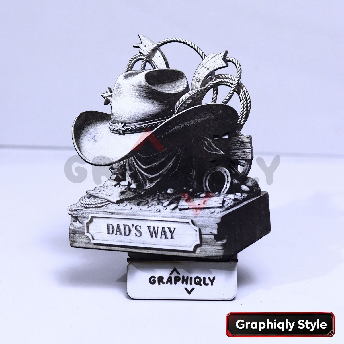 Dad's Way Western 3D Illusion