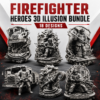 Firefighter Heroes 3D Illusion Bundle