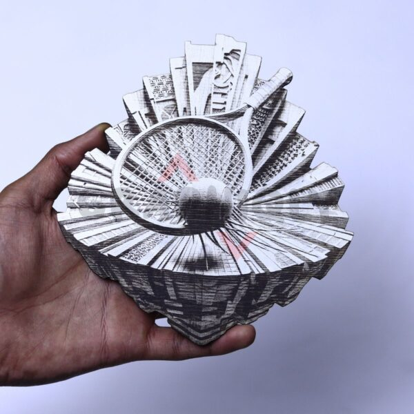 Tennis Racket & Ball 3D Illusion