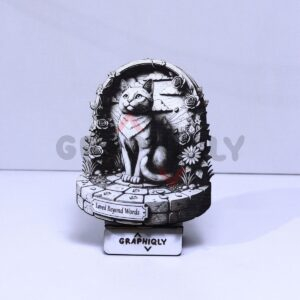Loved Beyond Words Cat 3D Illusion