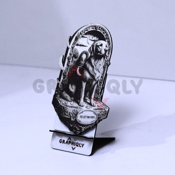 21 You Left Paw Prints Dog Memorial 3D Illusion Laser File - SVG, WWS, XCS, LBRN2