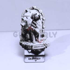Endless Love Dog Portrait 3D Illusion