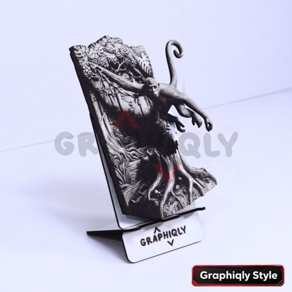 Jungle Monkey Swing 3D Illusion Laser File - SVG, WWS, XCS, LBRN2