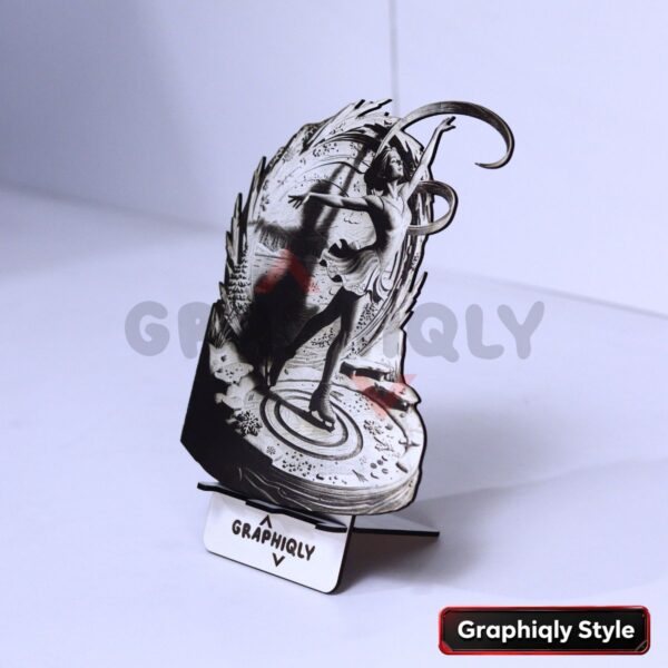 Ballet Ribbon Dance 3D Illusion Laser File - SVG, WWS, XCS, LBRN2