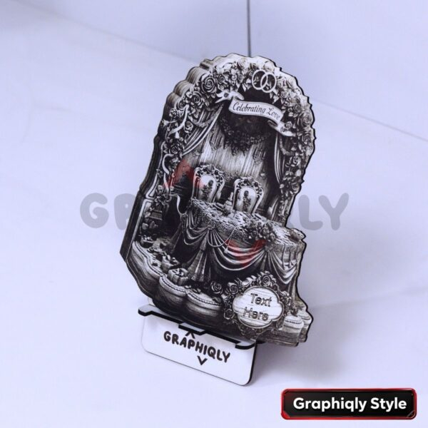 Celebrating Love Wedding Table 3D Illusion Laser File - SVG, WWS, XCS, LBRN2
