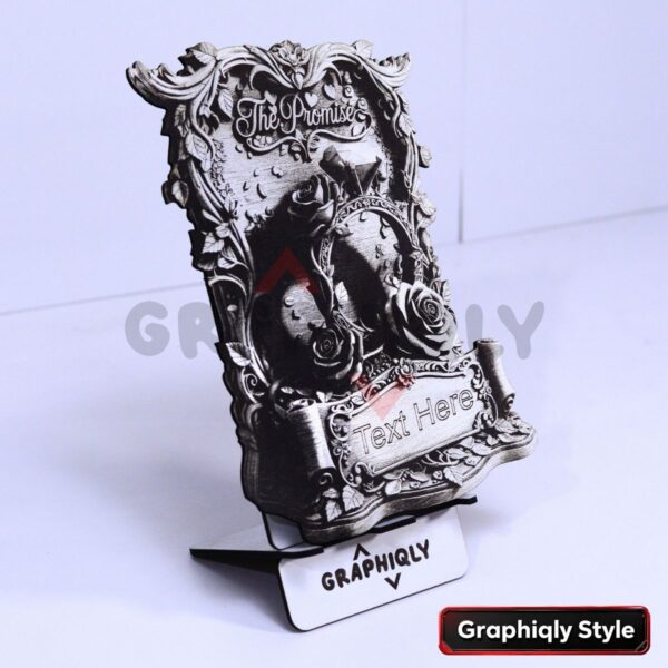 The Promise Wedding Ring 3D Illusion Laser File - SVG, WWS, XCS, LBRN2