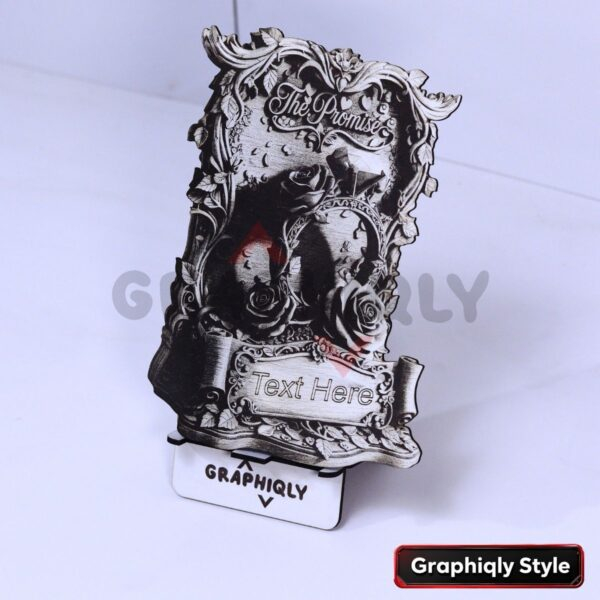 The Promise Wedding Ring 3D Illusion Laser File - SVG, WWS, XCS, LBRN2