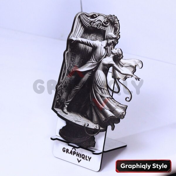 First Dance Wedding Couple 3D Illusion Laser File - SVG, WWS, XCS, LBRN2