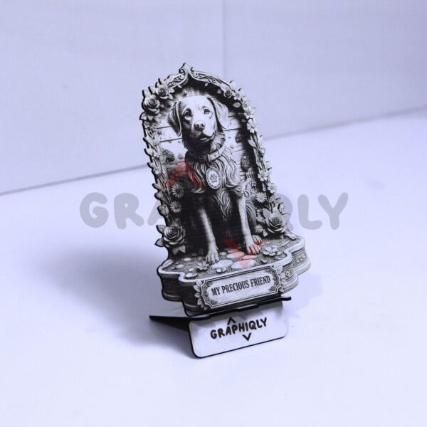 8 My Precious Friend Dog 3D Illusion Laser File - SVG, WWS, XCS, LBRN2