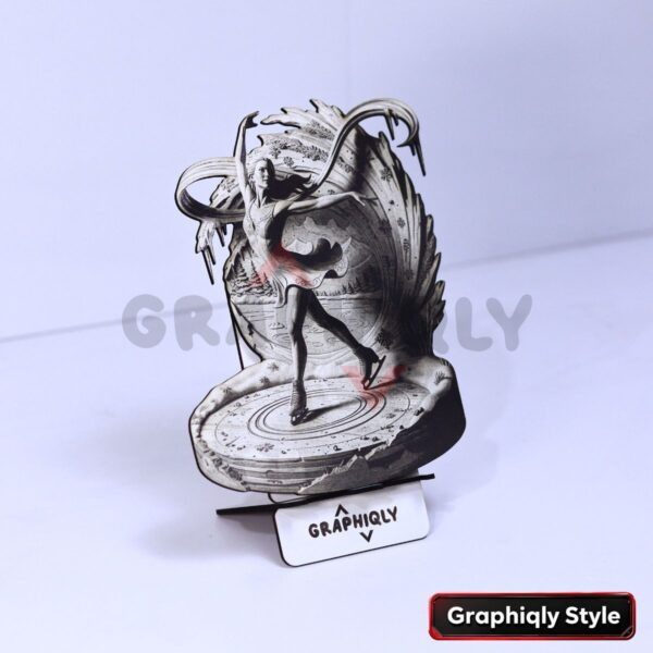 Ballerina Whirlwind 3D Illusion Laser File - SVG, WWS, XCS, LBRN2
