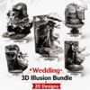 wedding 3d illusion laser bundle