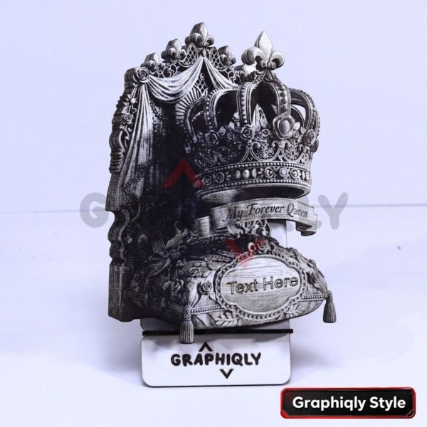 My Forever Queen Crown 3D Illusion