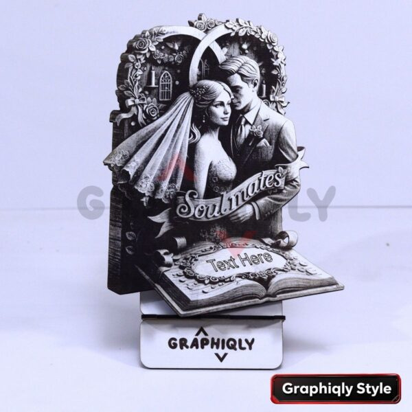 Soulmates Wedding Couple 3D Illusion