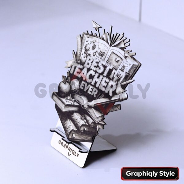 Best Teacher Ever 3D Illusion Laser File – SVG, WWS, XCS, LBRN2