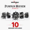 Pumpkin Mayhem 3D Illusions Laser Bundle
