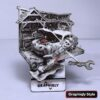 Skeleton Auto Mechanic Garage 3D Illusion Laser File – SVG, WWS, XCS, LBRN2