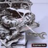 Skeleton Auto Mechanic Garage 3D Illusion Laser File – SVG, WWS, XCS, LBRN2