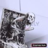 Skeleton Baseball Batter 3D Illusion Laser File – SVG, WWS, XCS, LBRN2