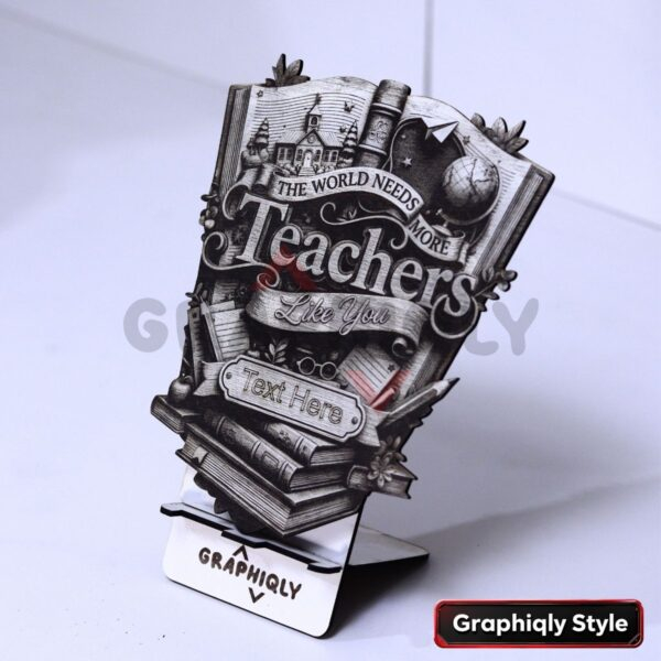 The World Needs Teachers 3D Illusion Laser File – SVG, WWS, XCS, LBRN2