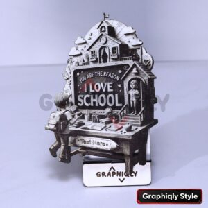 You Make Me Love School Teacher 3D Illusion Laser File – SVG, WWS, XCS, LBRN2