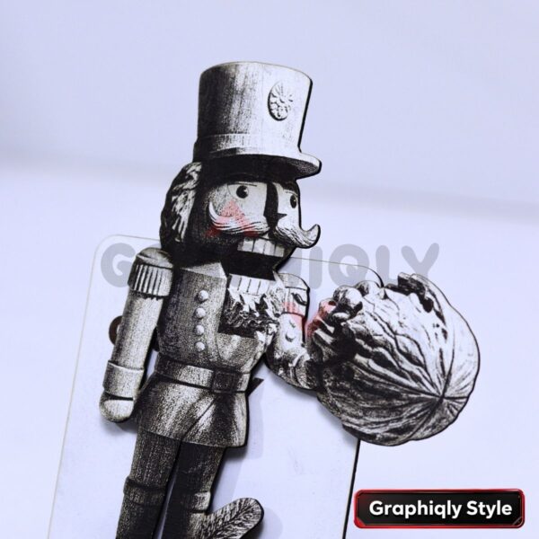 Nutcracker Cracking A Walnut 3D Illusion Laser File – SVG, WWS, XCS, LBRN2