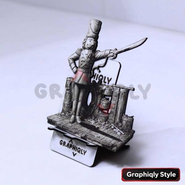 Nutcracker Toy Soldier Scene 3D Illusion Laser File – SVG, WWS, XCS, LBRN2