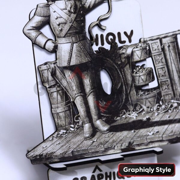 Nutcracker Toy Soldier Scene 3D Illusion Laser File – SVG, WWS, XCS, LBRN2