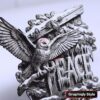 Peace Owl Christmas Sign 3D Illusion Laser File – SVG, WWS, XCS, LBRN2